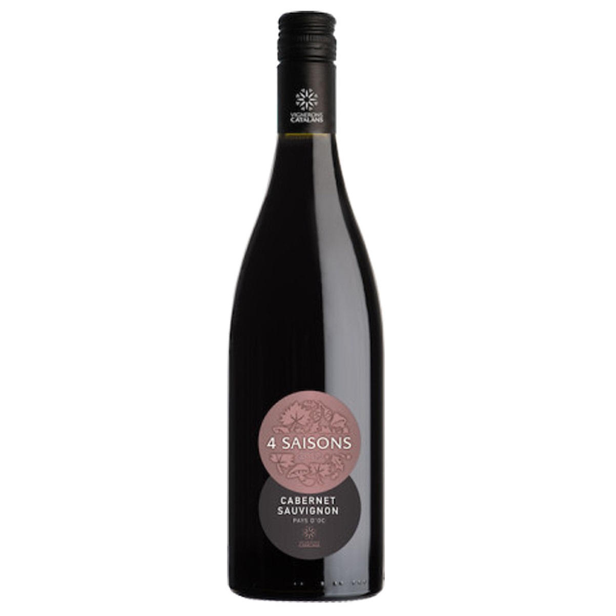 Вино Vignerons Catalans IGP Pays d'Oc 4 Saisons Cabernet Sauvignon, красное, сухое, 0,75 л (8000019582648) - фото 1