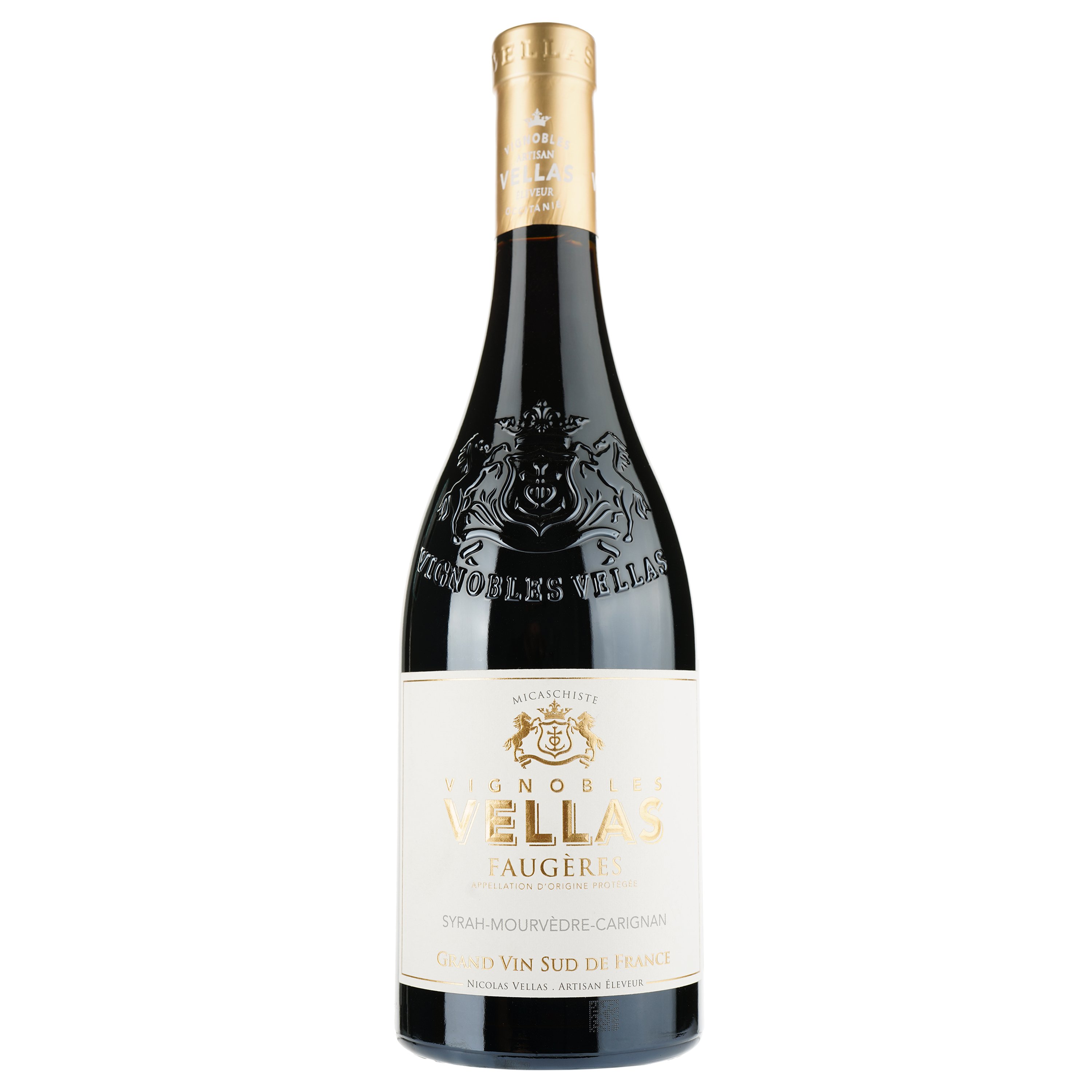 Вино Vignobles Vellas Faugeres 2019 AOP Faugeres, красное, сухое, 0,75 л - фото 1