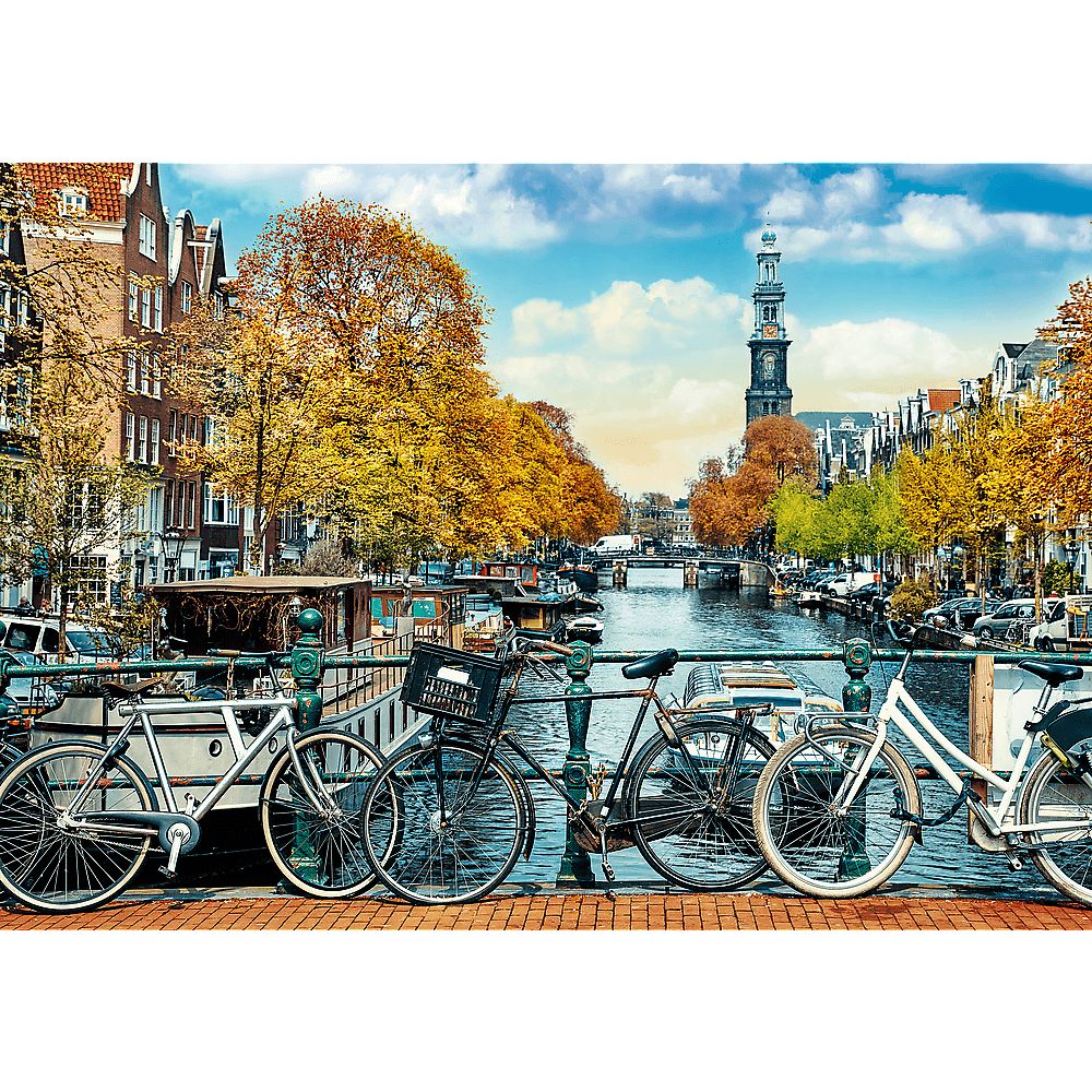 Пазлы Trefl Безграничная коллекция: Осень в Амстердаме Нидерланды 1000 элементов - фото 2