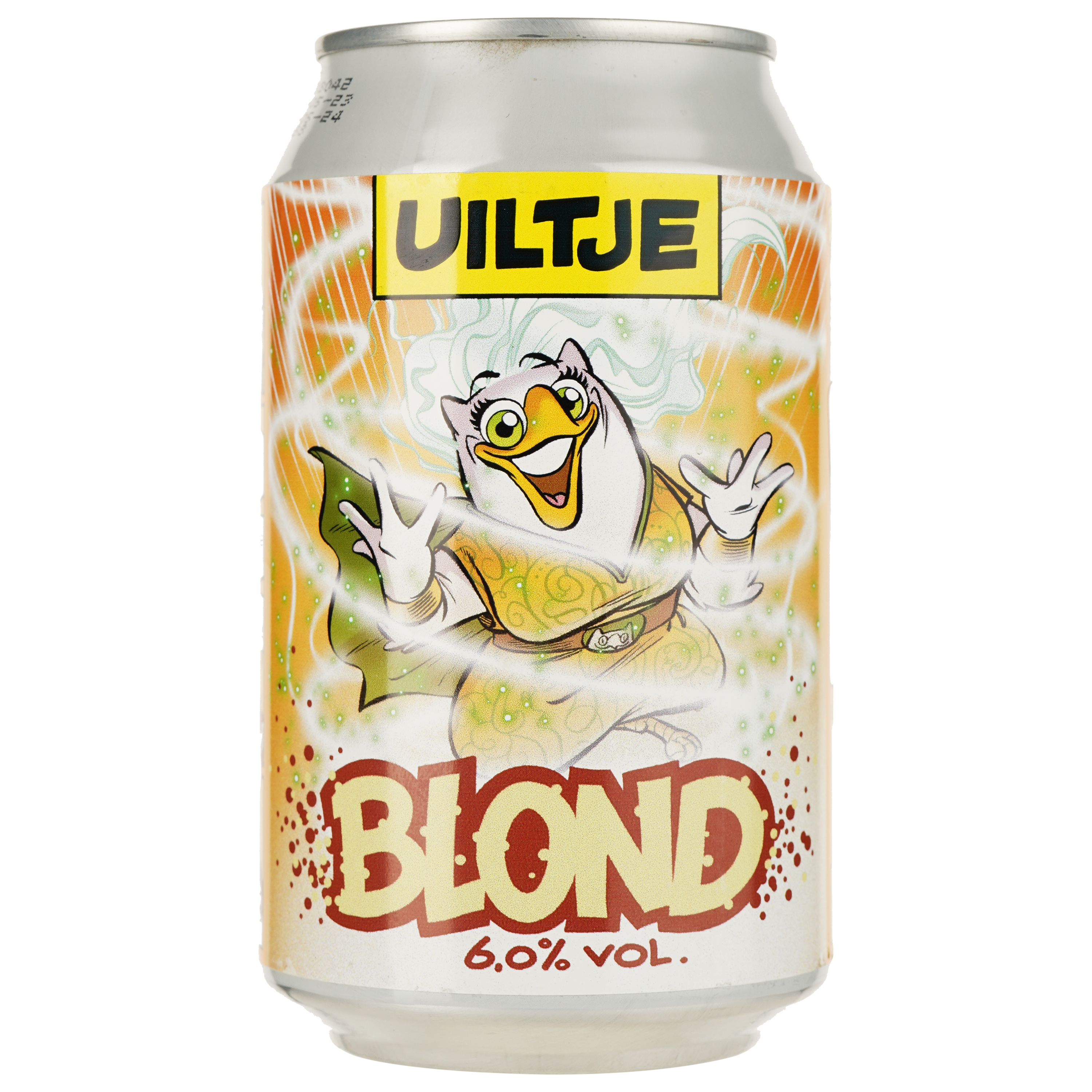 Пиво Uiltje Blond, светлое, 6%, ж/б, 0,33 л - фото 1