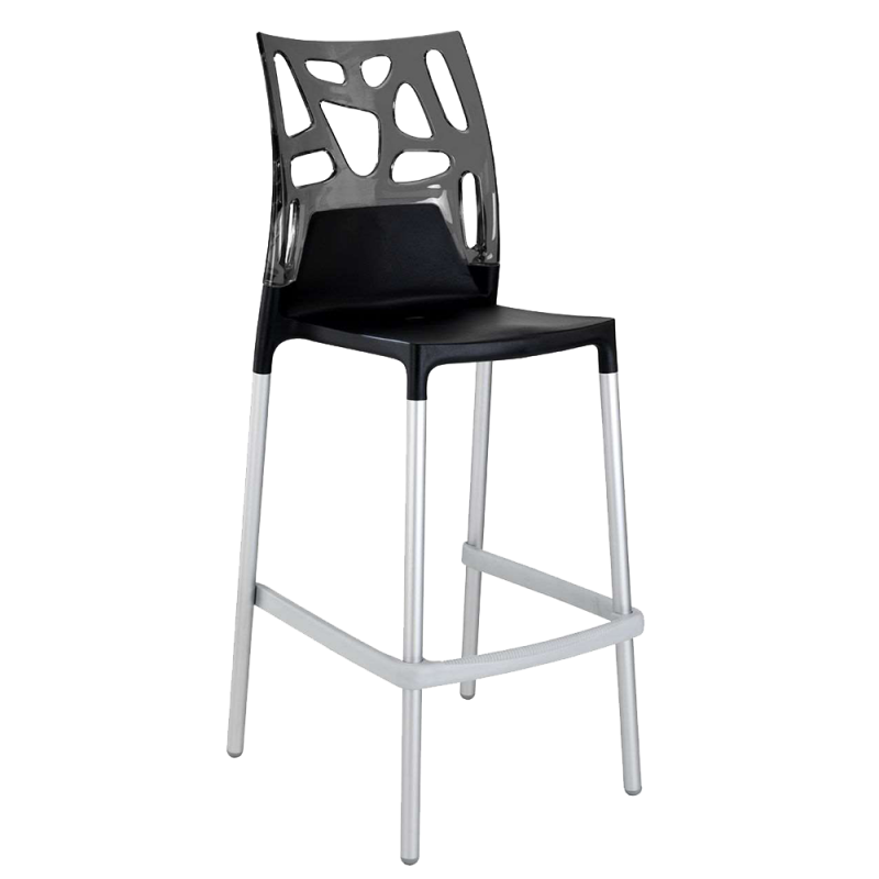 Барный стул Papatya Ego-Rock, черный (815048) - фото 1