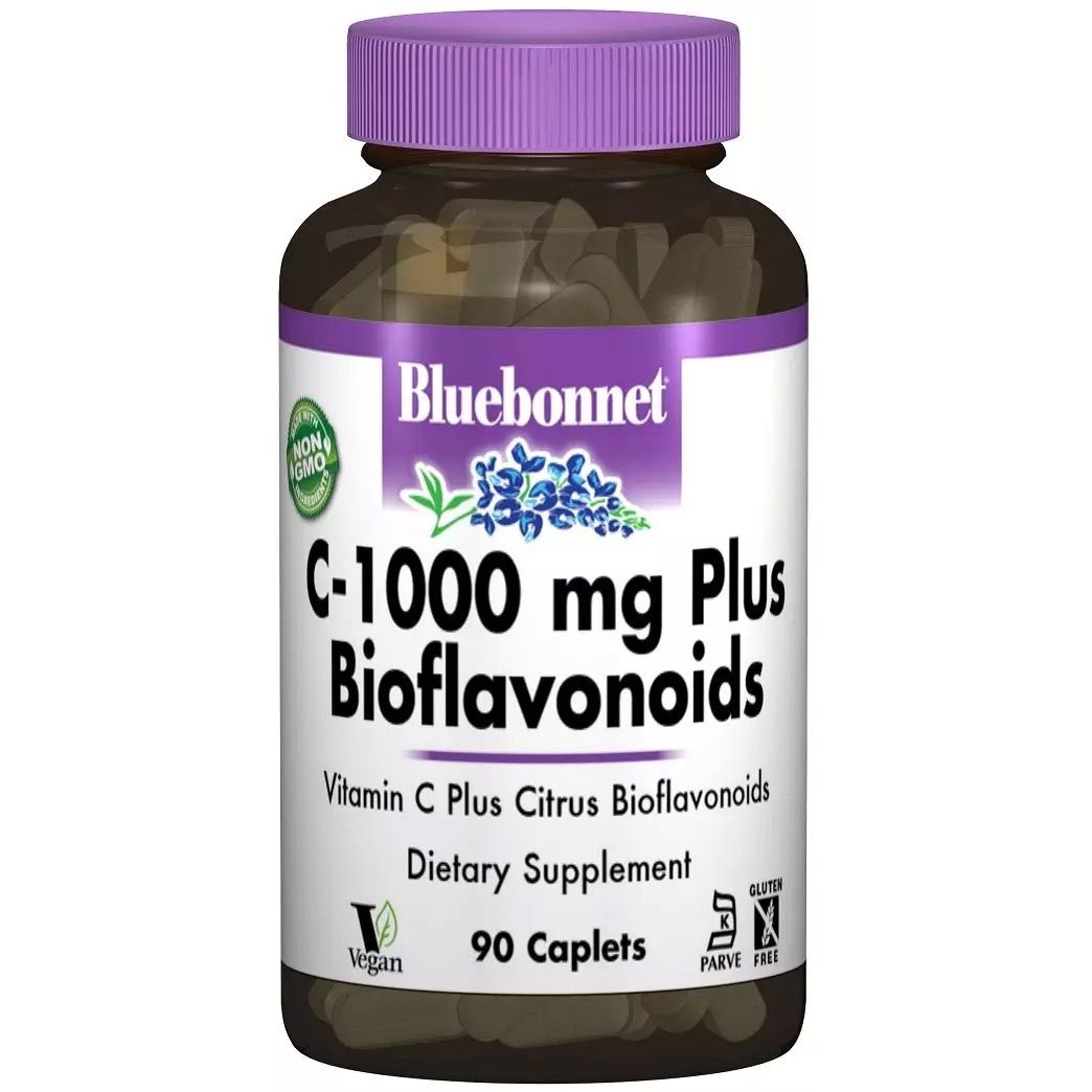 Вітамін С-1000 + Бiофлавоноїди Bluebonnet Nutrition 90 капсул - фото 1