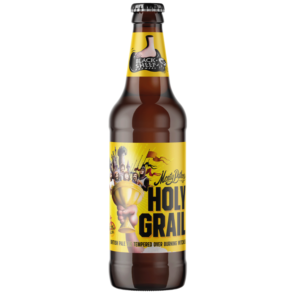 Пиво Black Sheep Monty Python Holy Grail Ale, світле, фільтроване, 4,7%, 0,5 л - фото 1
