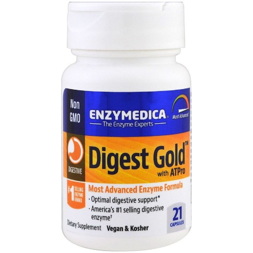 Ферменты пищеварения Enzymedica Digest Gold из ATPro 21 капсула - фото 4