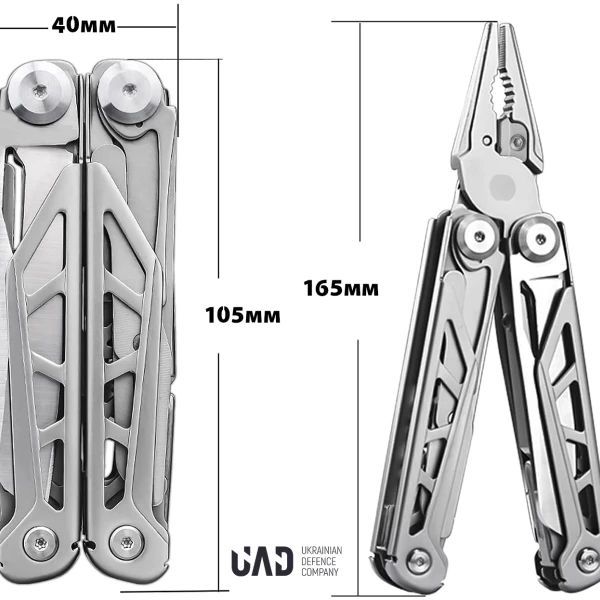 Мультитул UAD MasterGear професійний 17 інструментів чорний (UAD-00B) - фото 4