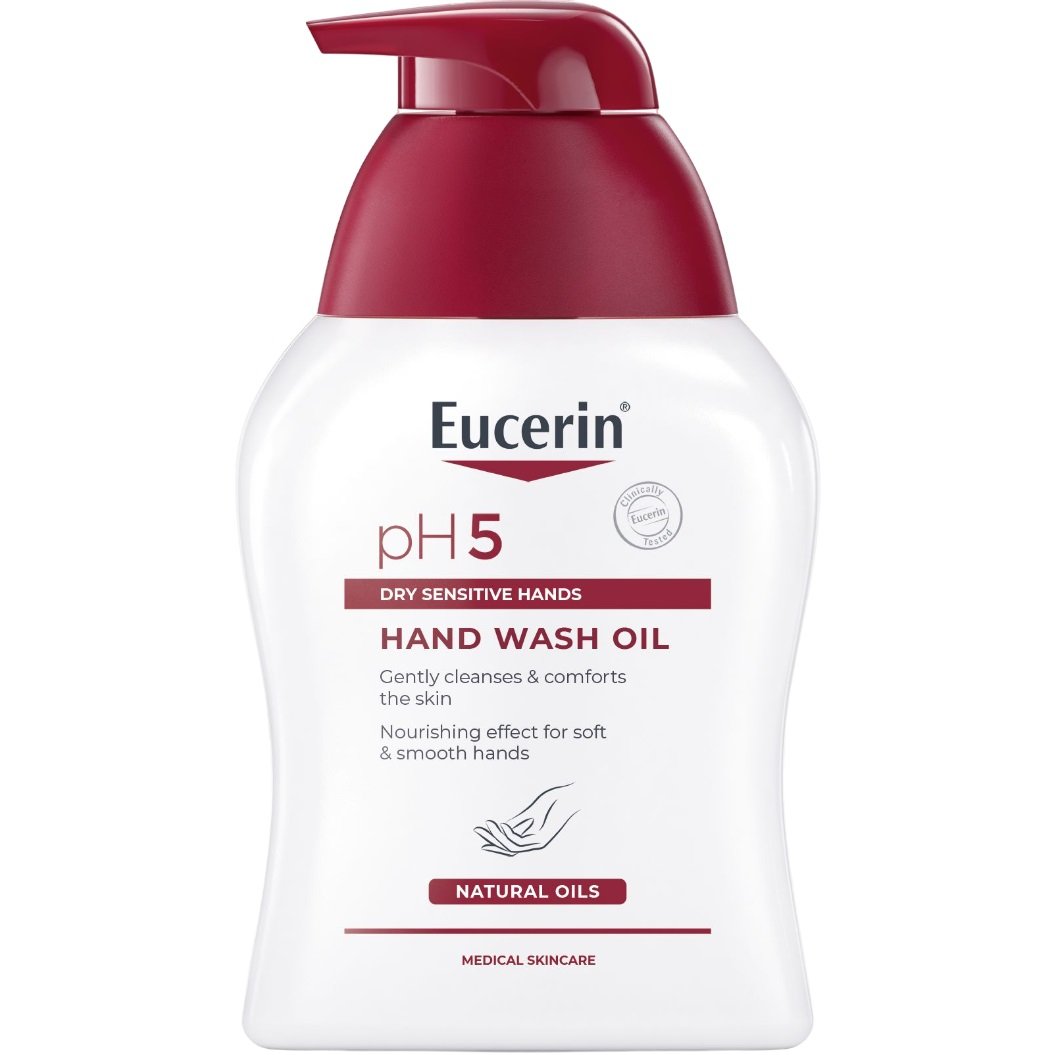 Засіб для миття рук Eucerin pH5 для сухої та чутливої шкіри, 250 мл - фото 1