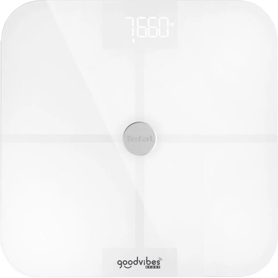 Весы напольные Tefal Goodvibes Sport Bluetooth 180 кг 4xAAA в комплекте стекло белые - фото 1