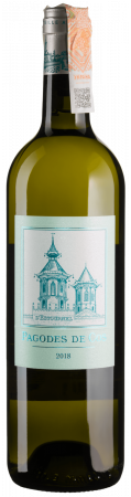 Вино Chateau Cos d'Estournel Les Pagodes de Cos Blanc 2018, белое, сухое, 13,5%, 0,75 л - фото 1