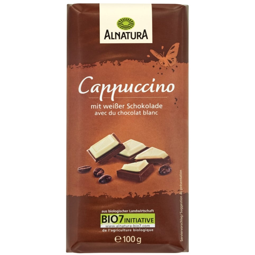 Шоколад молочний Alnatura Капучіно органічний 100 г (897381) - фото 1