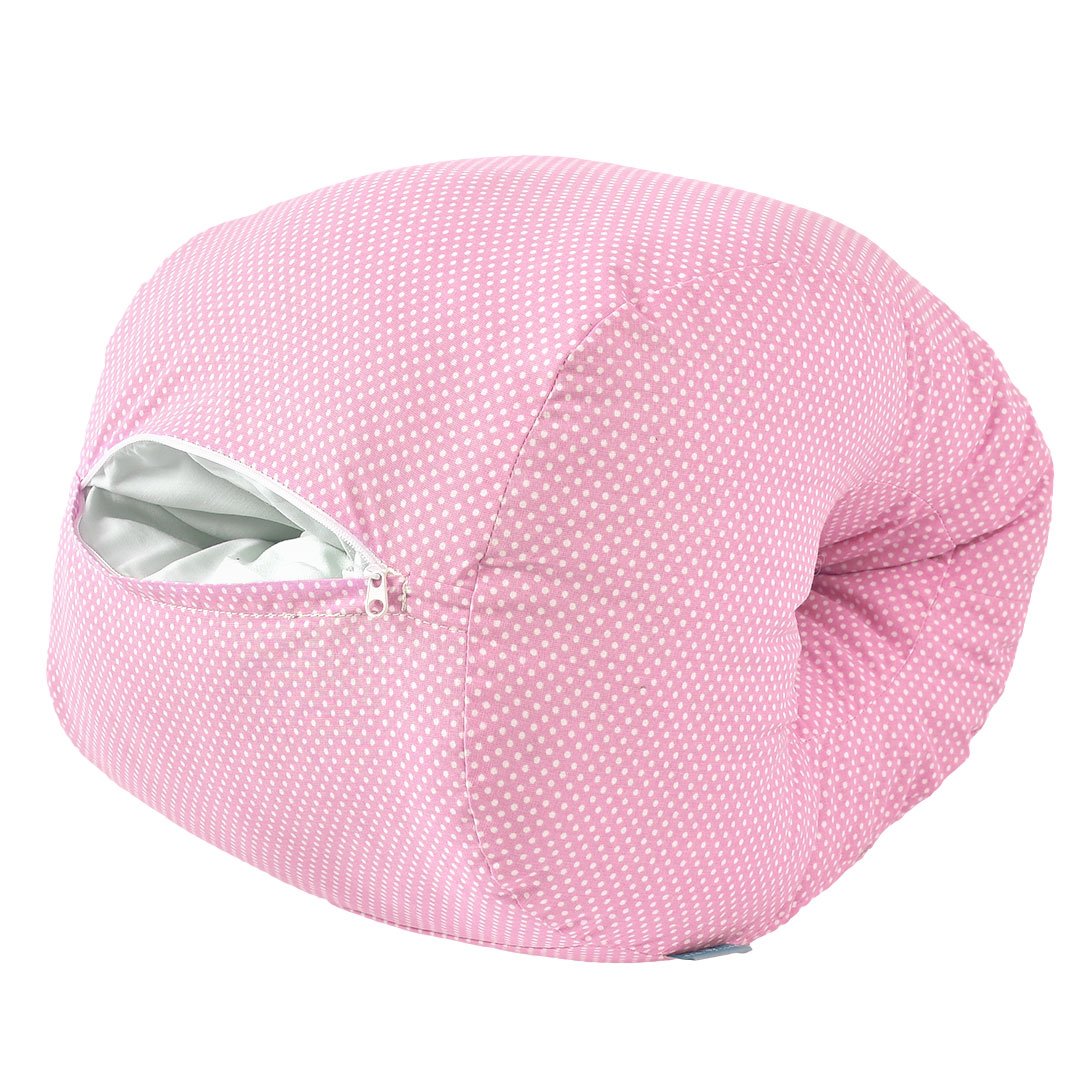 Подушка для кормления Papaella Mini Горошек, 28х30 см, розовый (8-31999) - фото 4