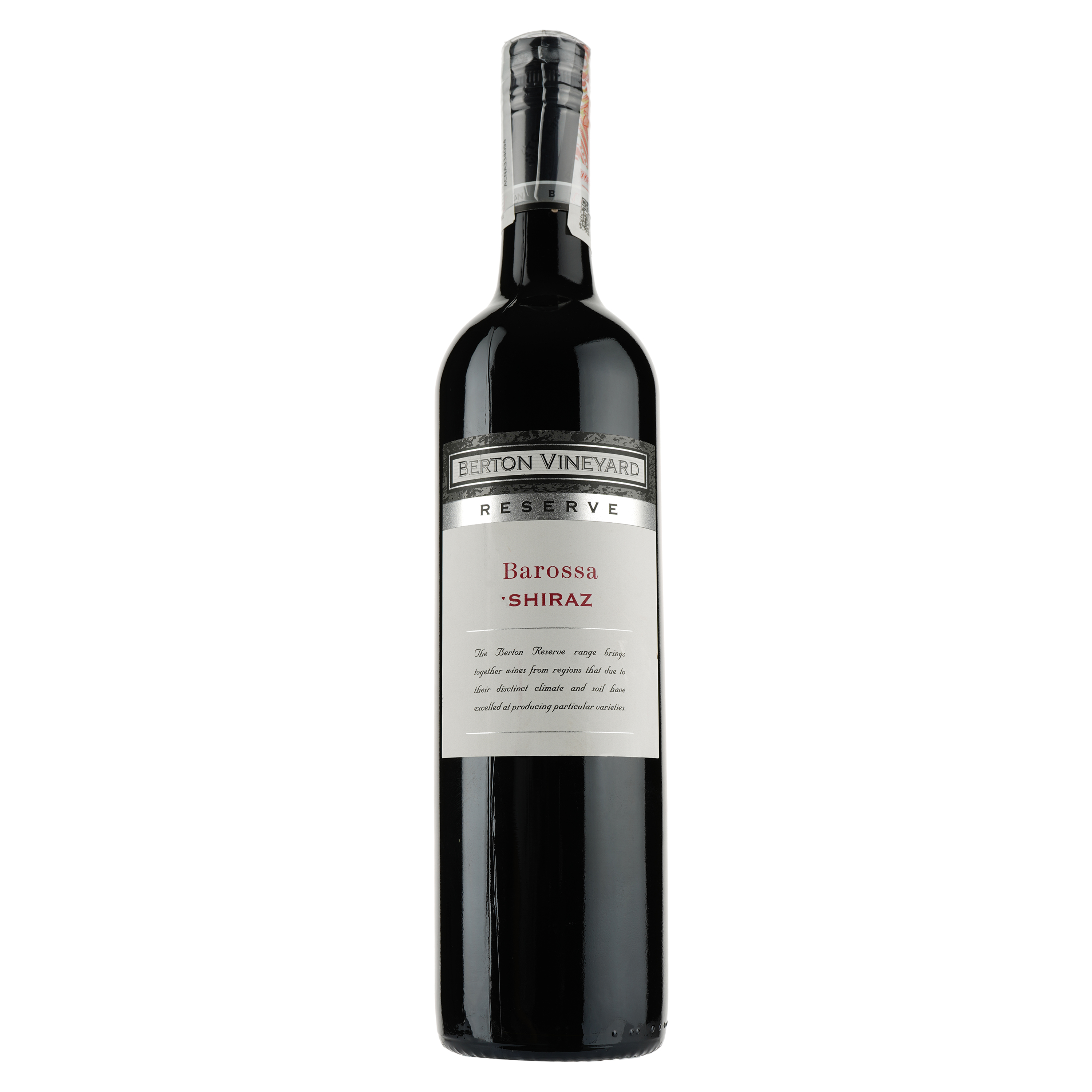 Вино Berton Vineyard Reserve Shiraz, червоне, сухе, 14,5%, 0,75 л - фото 1