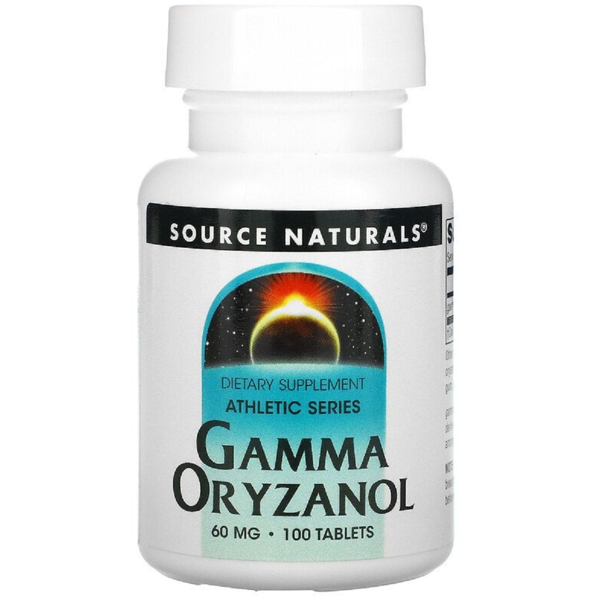 Натуральные добавки Source Naturals Gamma Oryzanol 60 мг 100 таблеток - фото 1