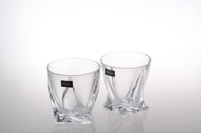 Набір низьких склянок для віскі Bohemia Quadro, 340 мл, 6 шт. (2K936/99A44/340) - фото 2