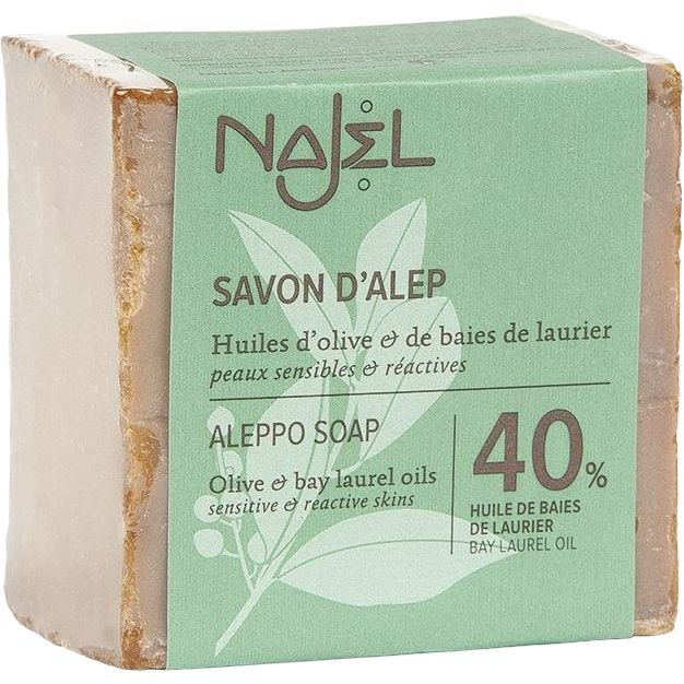 Алеппське мило Najel Aleppo Soap 40% лаврової олії 185 г - фото 1