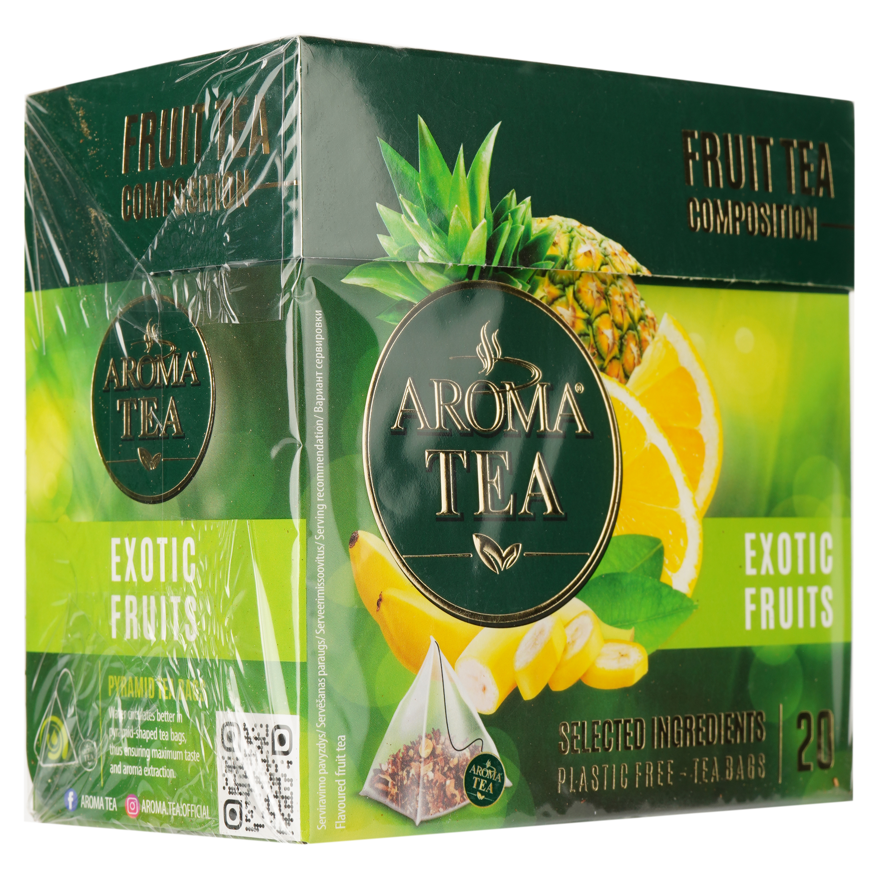 Чай фруктово-ягідний Aroma Tea Екзотичні фрукти 40 г (20 шт. х 2 г) (896853) - фото 2