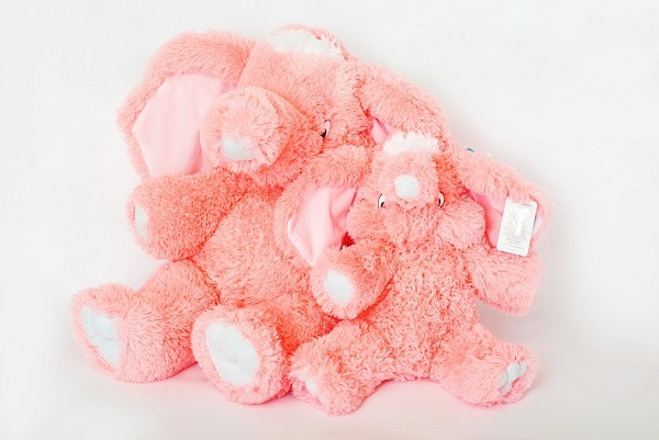 М'яка іграшка Alina Слон 80 см рожева - фото 3