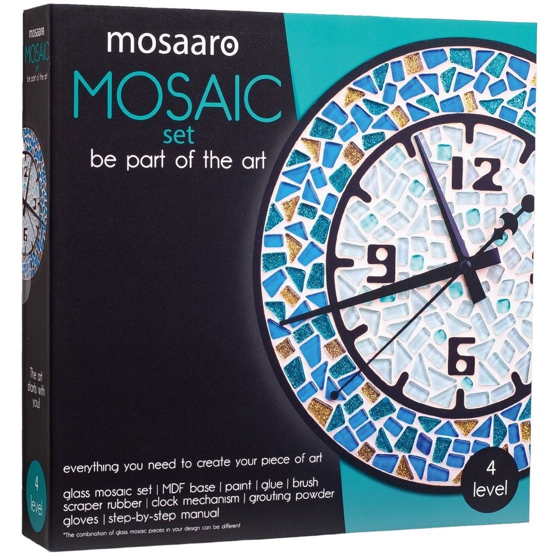 Стеклянная мозаика Mosaaro Часы круглые (MA4001) - фото 1