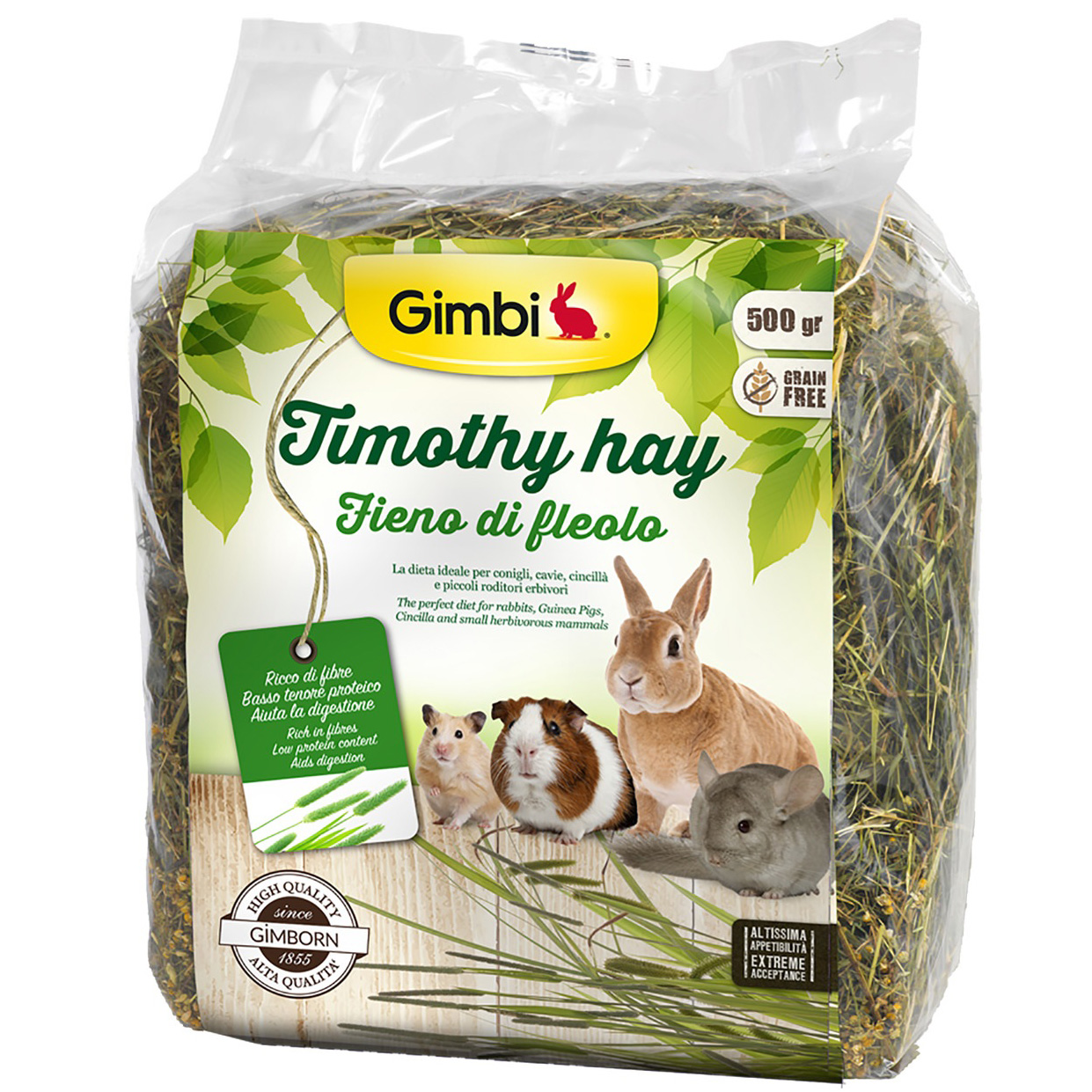 Сено для грызунов Gimbi Timothy Hay, с тимофеевкой, 500 г - фото 1