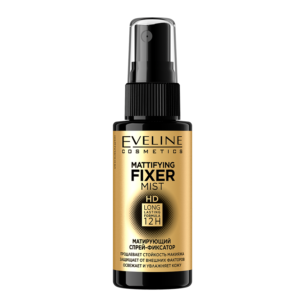 Матирующий спрей-фиксатор для макияжа Eveline Mattifying Fixer Mist HD, 50 мл (B50FIXERMAT) - фото 1