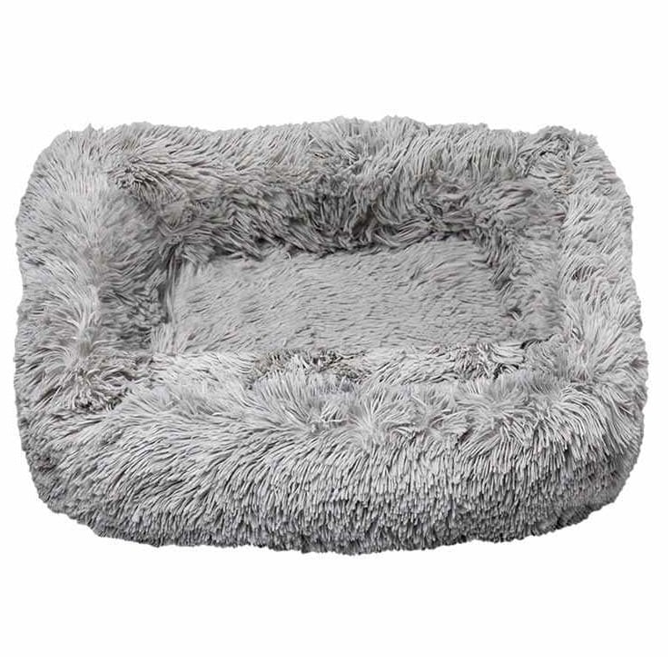 Лежак плюшевый для животных Milord Ponchik, прямоугольный, размер S, серый (VR07//0568) - фото 1