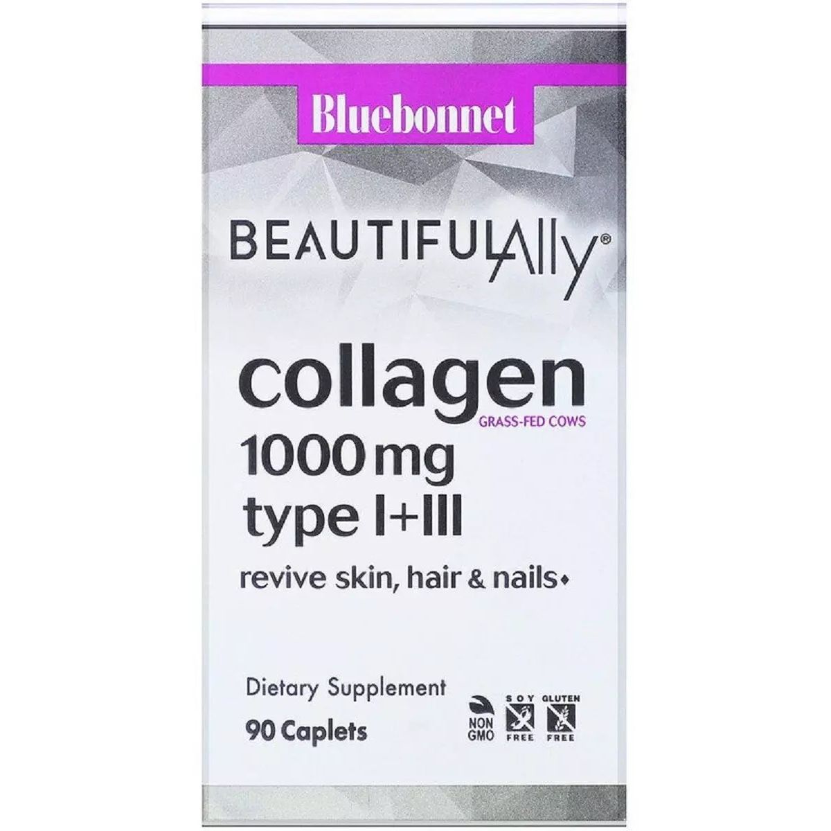 Колаген Bluebonnet Nutrition Beautiful Ally Collagen Type I + III 1000 мг 90 капсул - фото 2