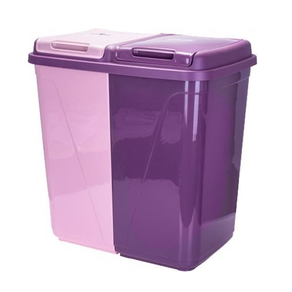 Корзина для белья Violet House Prune, 45+45 л, фиолетовый (0043 PRUNE с/к 45+45 л) - фото 1