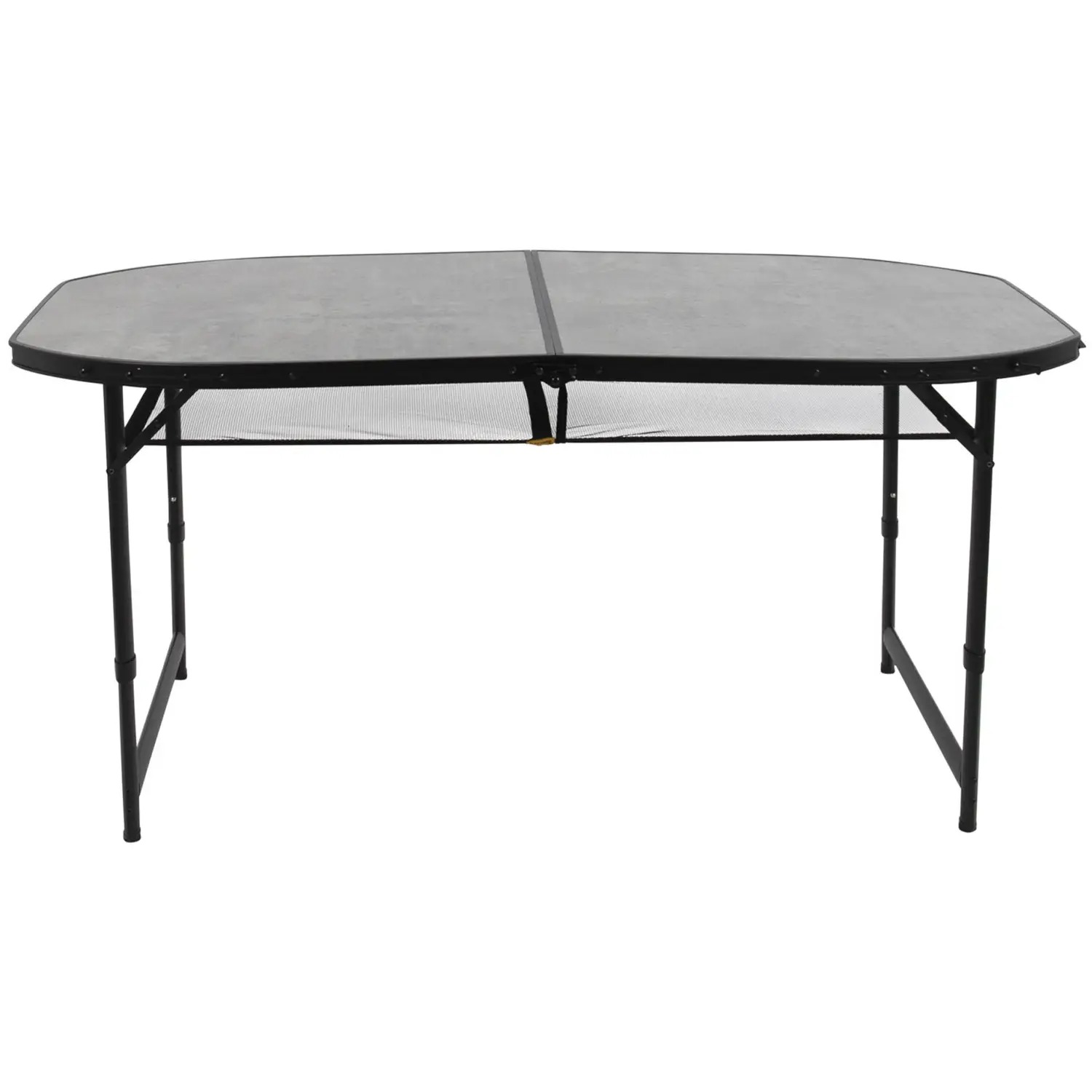 Стіл Bo-Camp Northgate Oval Black Grey 150 x 80 см (1404188) - фото 2