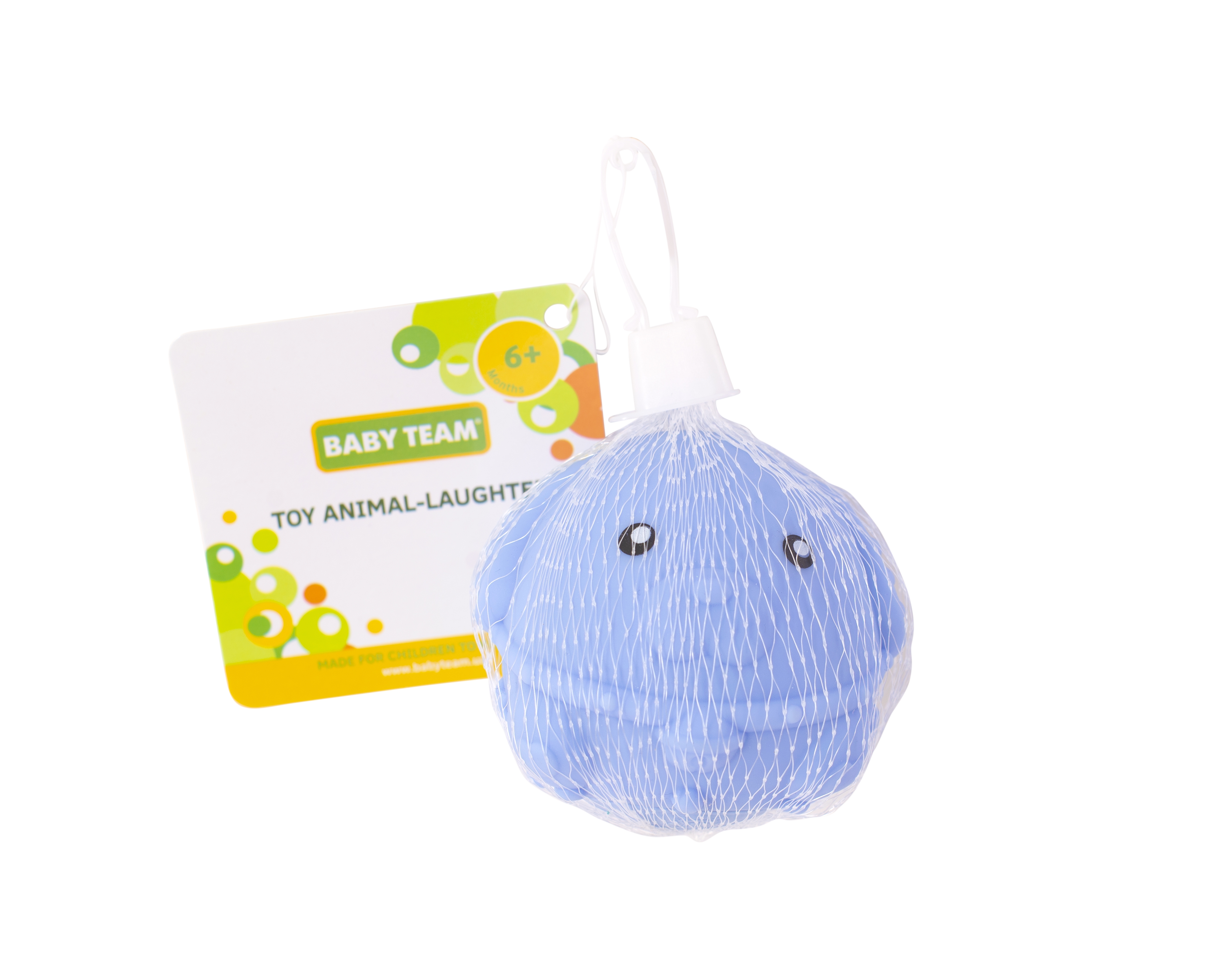 Іграшка для ванної Baby Team Звірятко, зі звуком, блакитний (8745_голубая зверушка) - фото 2