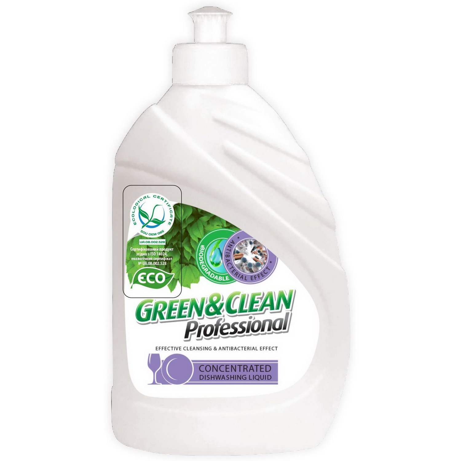 Засіб для миття посуду рідкий Green & Clean Professional, концентрат, 500 мл - фото 1