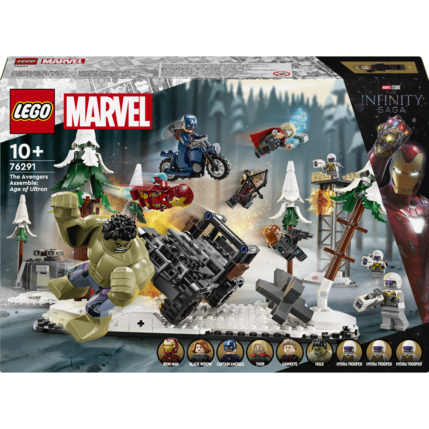 Конструктор LEGO Super Heroes Marvel Мстители Эра Альтрона 613 деталей (76291) - фото 1