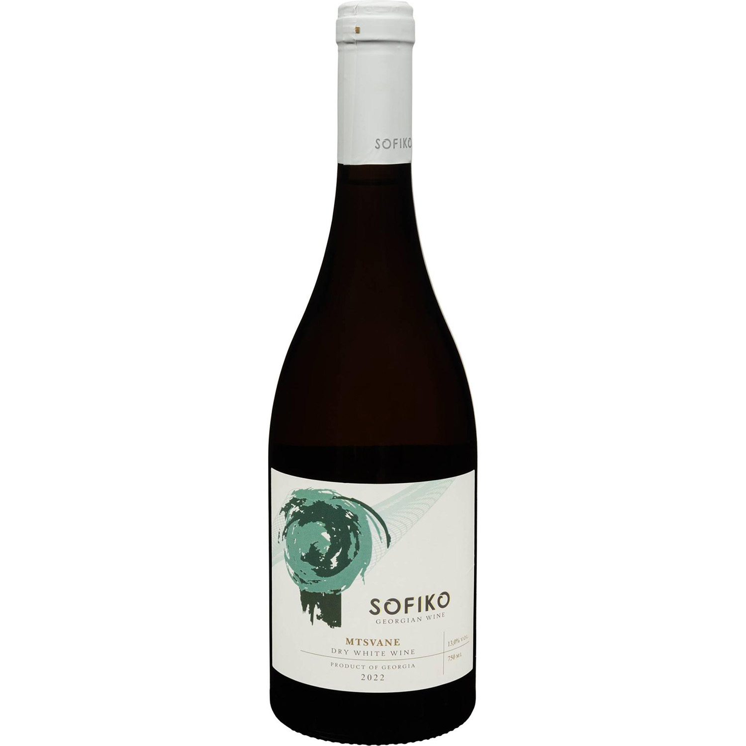 Вино Sofiko Mtsvane, сухе, біле, 0,75 л - фото 1