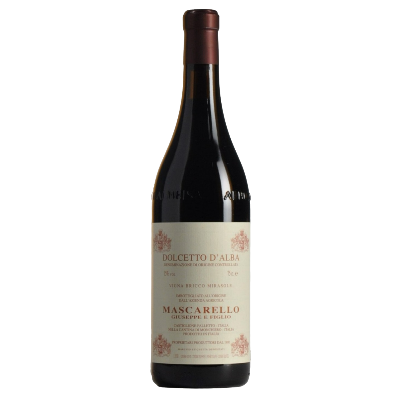 Вино Mascarello Giuseppe e Figlio Dolcetto d`Alba Bricco, красное, сухое, 0,75 л - фото 1