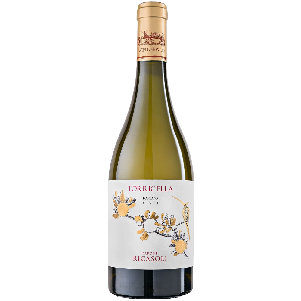 Вино Barone Ricasoli Torricella Chardonnay, біле, сухе, 13%, 0,75 л - фото 1
