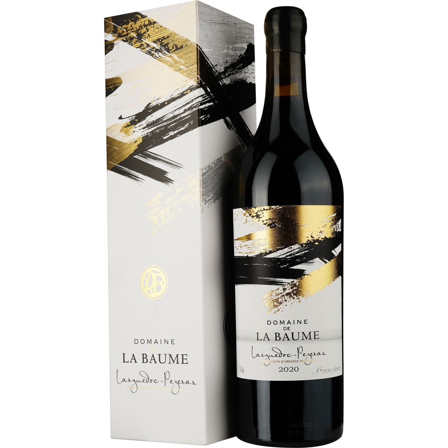 Вино Domaine De La Baume AOP Languedoc Pezenas 2020 червоне сухе 0.75 л у подарунковій упаковці - фото 1