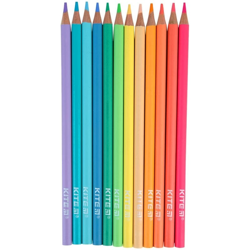 Кольорові олівці Kite Fantasy Pastel 12 шт. (K22-451-2) - фото 3