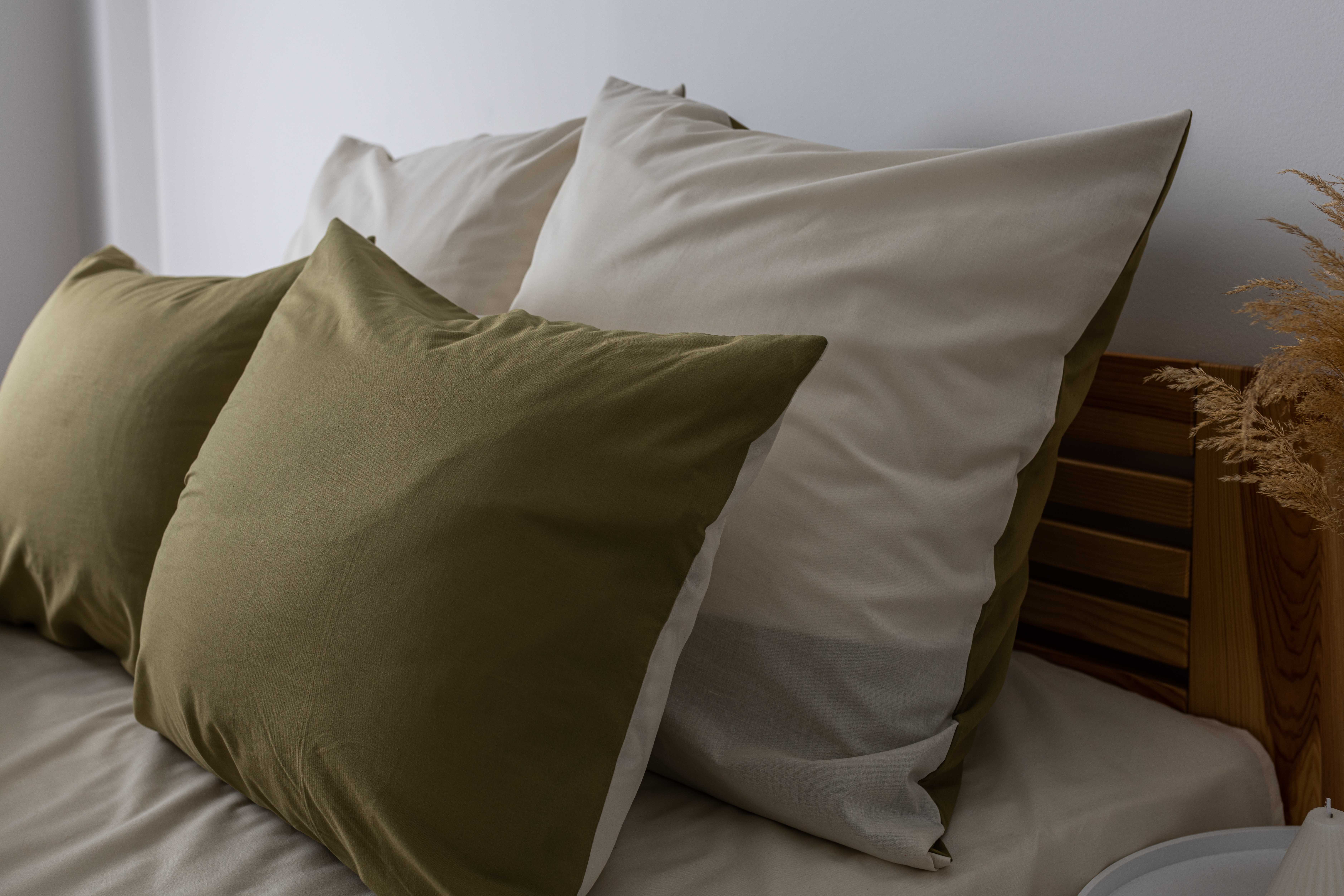 Комплект постельного белья ТЕП Happy Sleep Природный Малахит семейный хаки с молочным (2-03797_26235) - фото 3