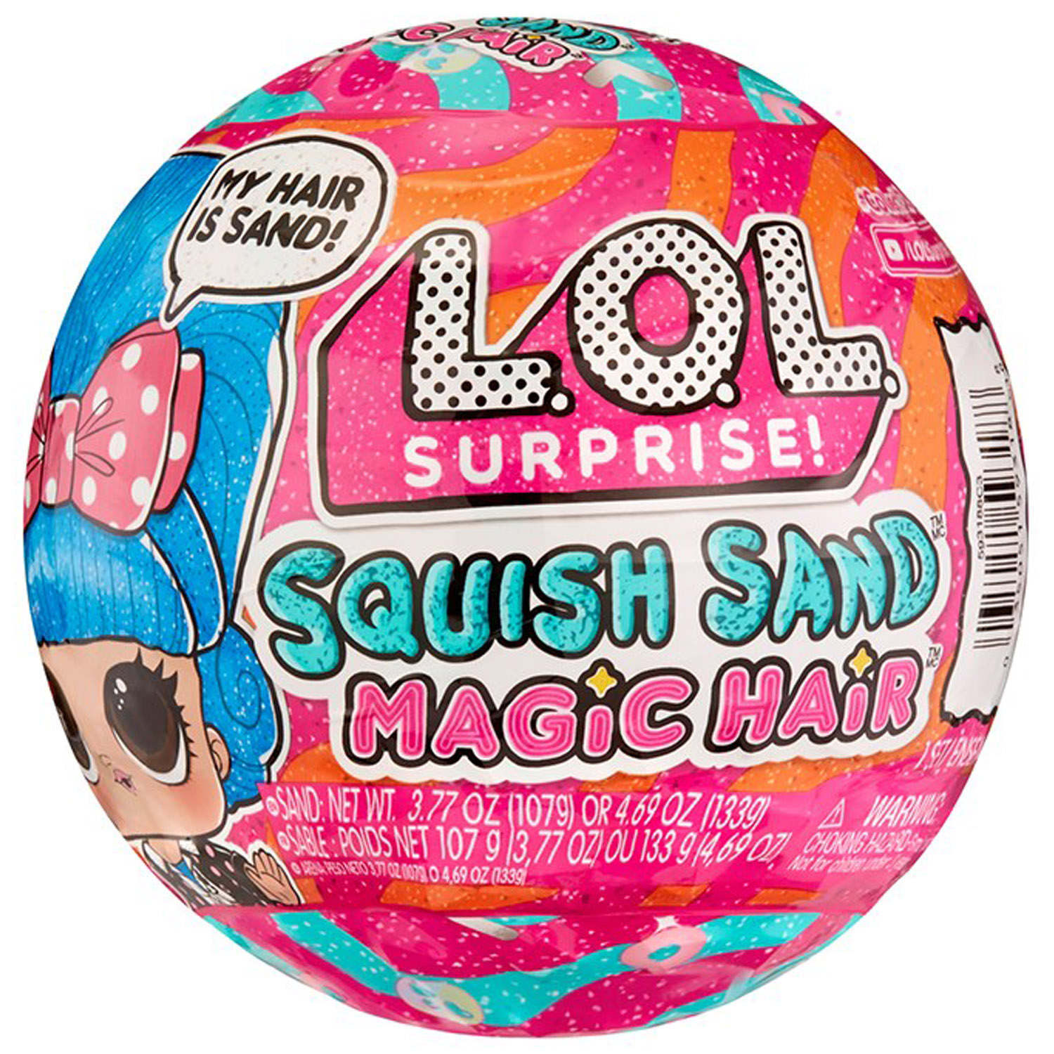 Игровой набор с куклой L.O.L. Surprise Squish Sand Magic Hair (593188) - фото 1