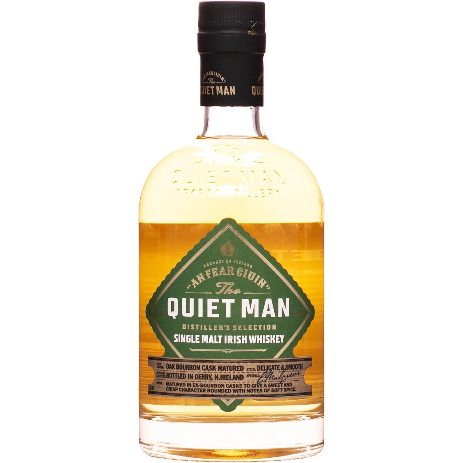 Виски Luxco The Quiet Man Single Malt Irish Whiskey, 40%, 0,7 л - фото 1