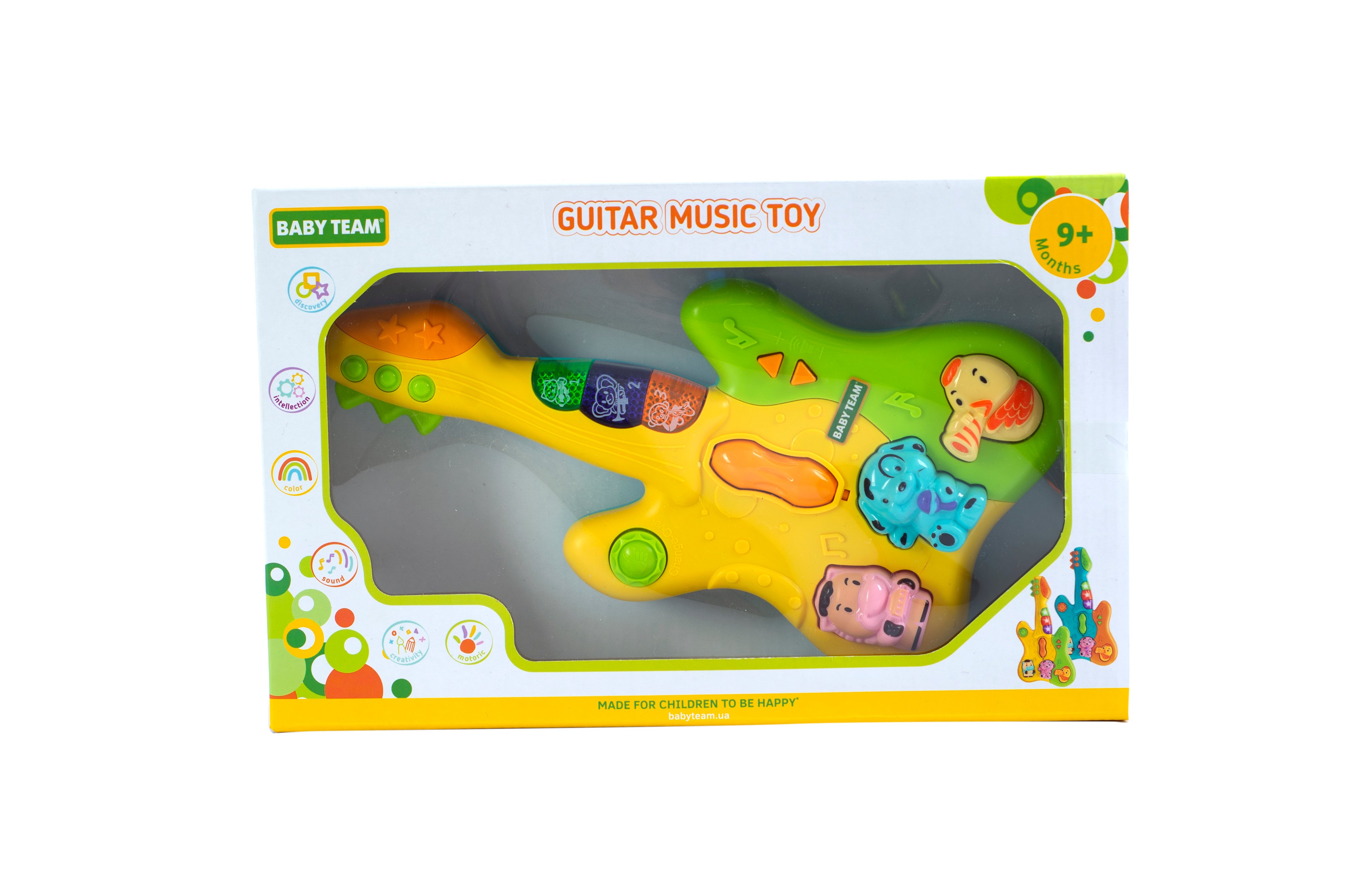 Музична іграшка Baby Team Гітара жовта (8644_гитара_желтая) - фото 5