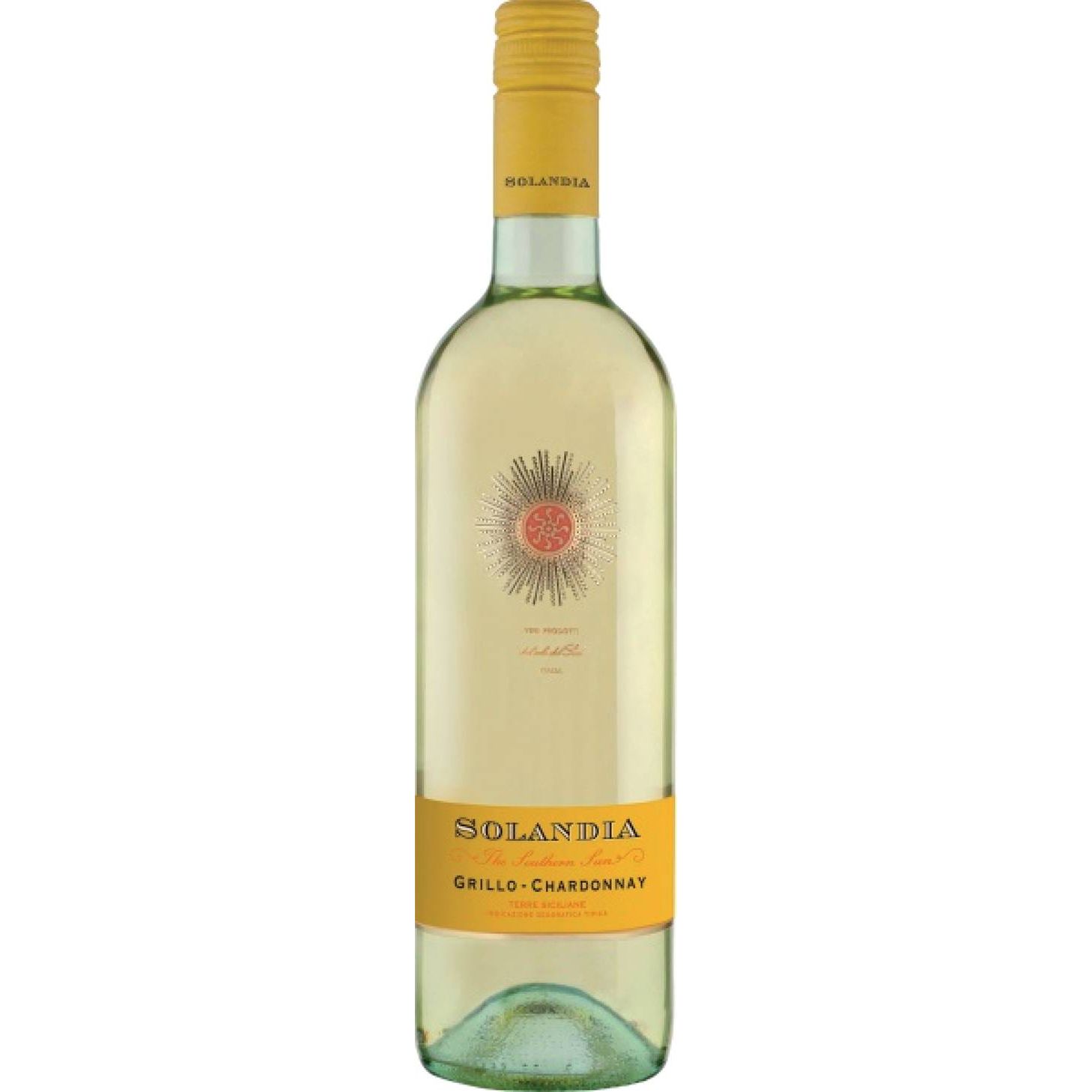 Вино Solandia Grillo-Chardonnay Terre Siciliane IGT, белое, сухое, 0,75 л - фото 1