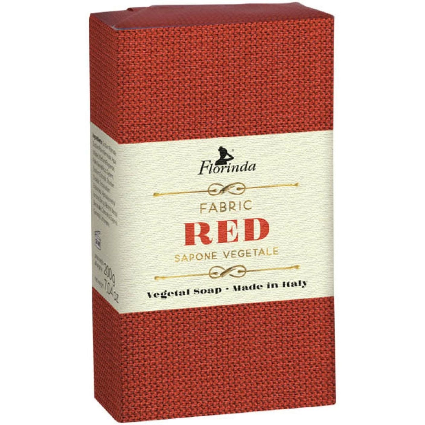 Мило натуральне Florinda Італійські тканини, червоне, 200 г - фото 1