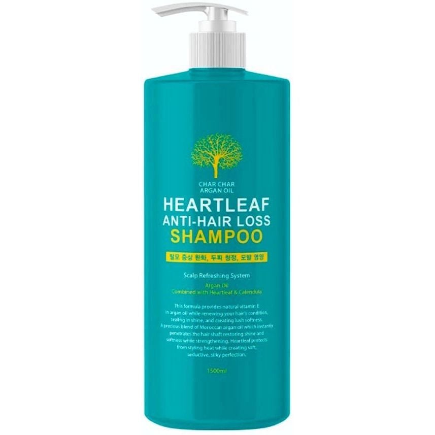 Шампунь для волос Char Char против выпадения Argan Oil Heartleaf Anti-Hair Loss Shampoo,1500 мл (007472) - фото 1
