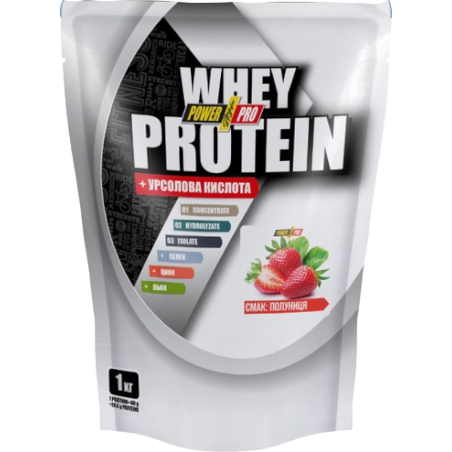 Протеїн Power Pro Whey Protein полуниця 1 кг - фото 1