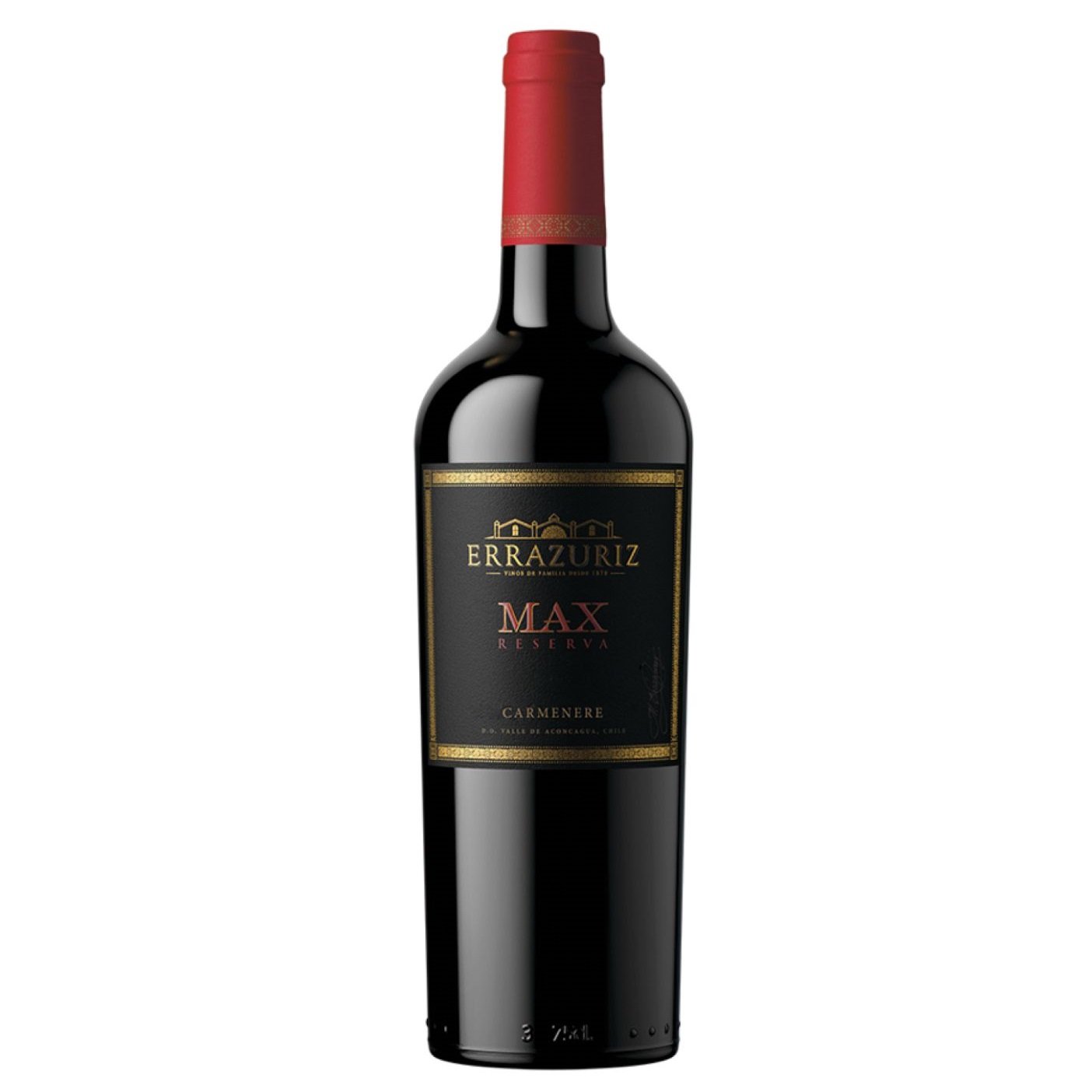 Вино Errazuriz Max Reserva Carmenere, красное, сухое, 14,5%, 0,75 л - фото 1