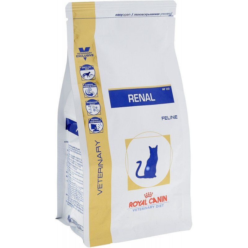 Сухой корм для взрослых котов с хронической почечной недостаточностью Royal Canin Renal, 2 кг - фото 2