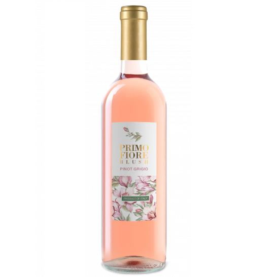 Вино Primo Fiore Pinot Grigio Blush, напівсухе, рожеве, 12%, 0,75 л - фото 1