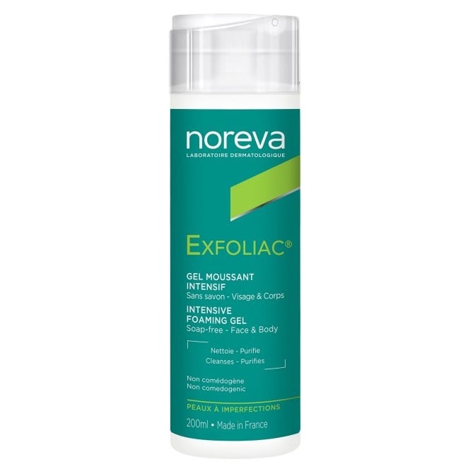 Очищаючий гель Noreva Laboratoires Exfoliac Intensive Gel Moussant, 200 мл - фото 1