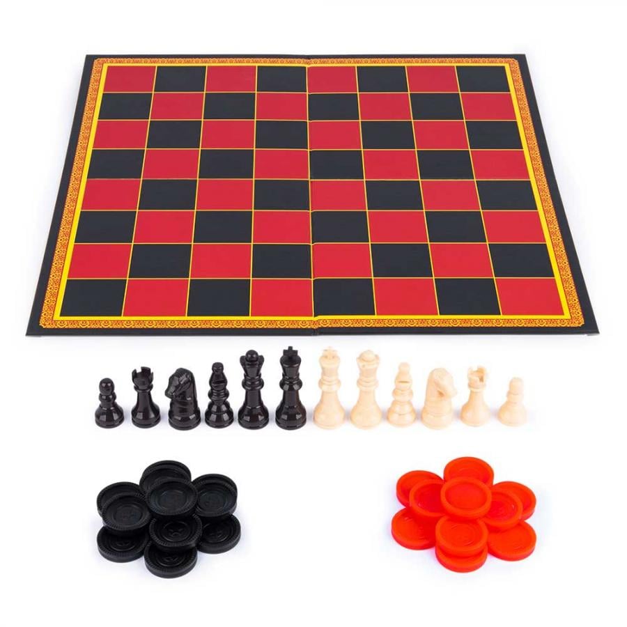 Набір настільних ігор Spin Master Шахи, шашки та хрестики-нулики (SM98377/6065336) - фото 6