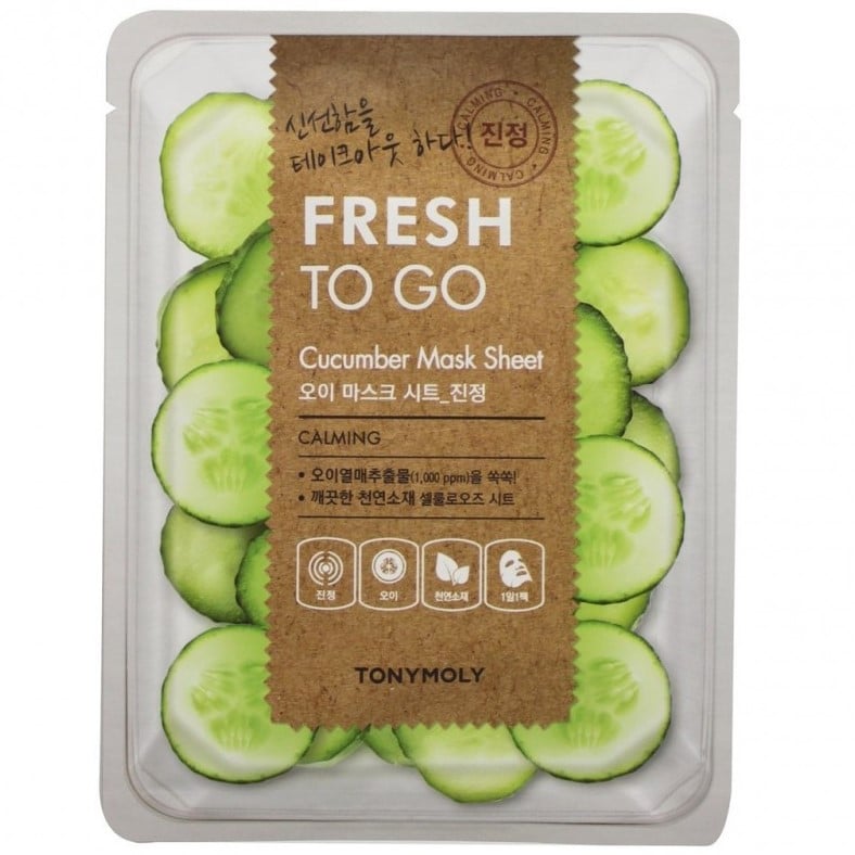 Маска тканевая для лица Tony Moly Fresh To Go Cucumber Огурец, 25 г - фото 1