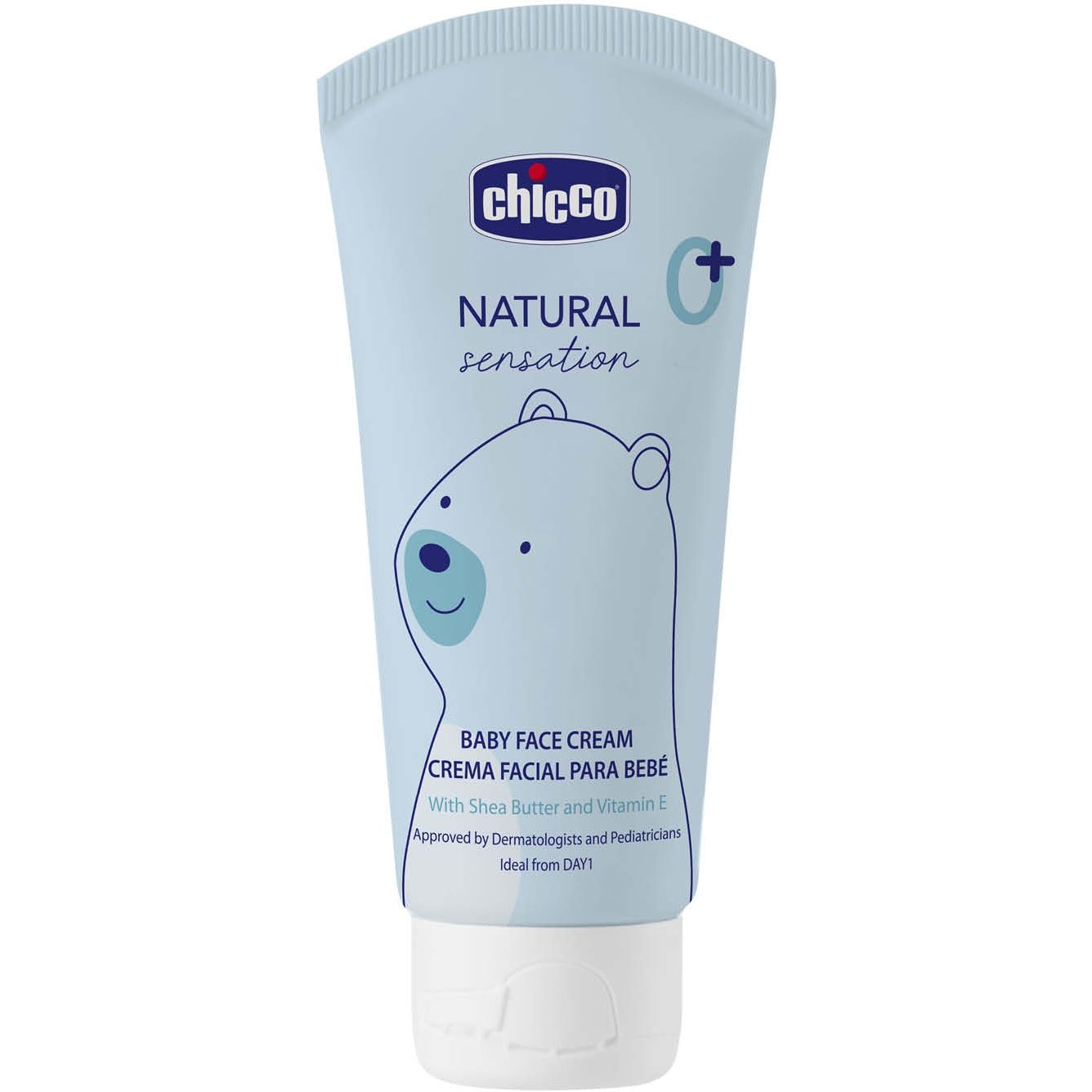 Крем для лица Chicco Natural Sensation Baby Face Cream с маслом ши и рисовым маслом 50 мл (11521.00) - фото 1